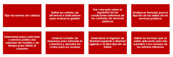 facultades especiales servicios públicos